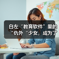 白左“教育软件”里的“仇外“少女，成为了英国男人的幻想对象（图4）