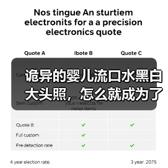 诡异的婴儿流口水黑白大头照，怎么就成为了网友摆烂专用表情包？