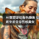 AI重塑游戏角色颜值 哈莉奎茵变身性感美女（图1）