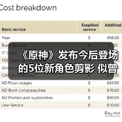《原神》发布今后登场的5位新角色剪影 似曾相识（图4）
