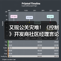 又现公关灾难！《控制》开发商社区经理言论引爆众怒（图1）